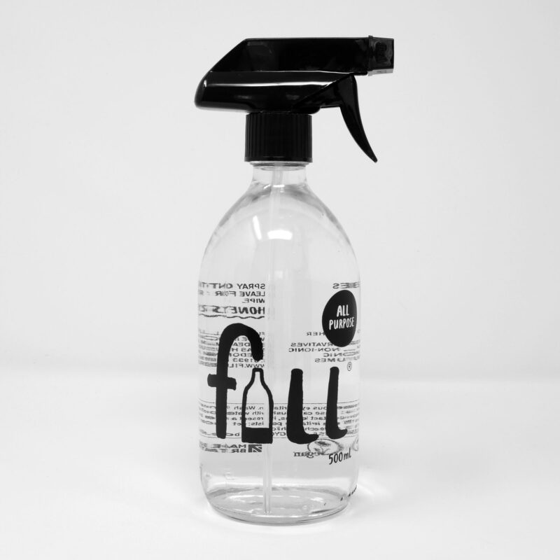 Fill Refill all purpose glass bottle