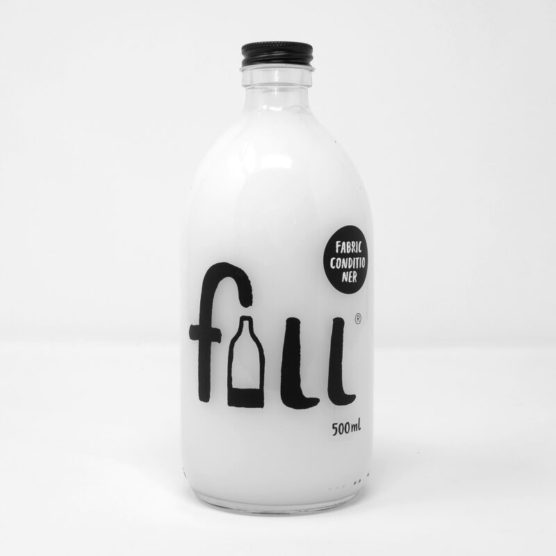 Fill Refill fabric conditioner glass bottle