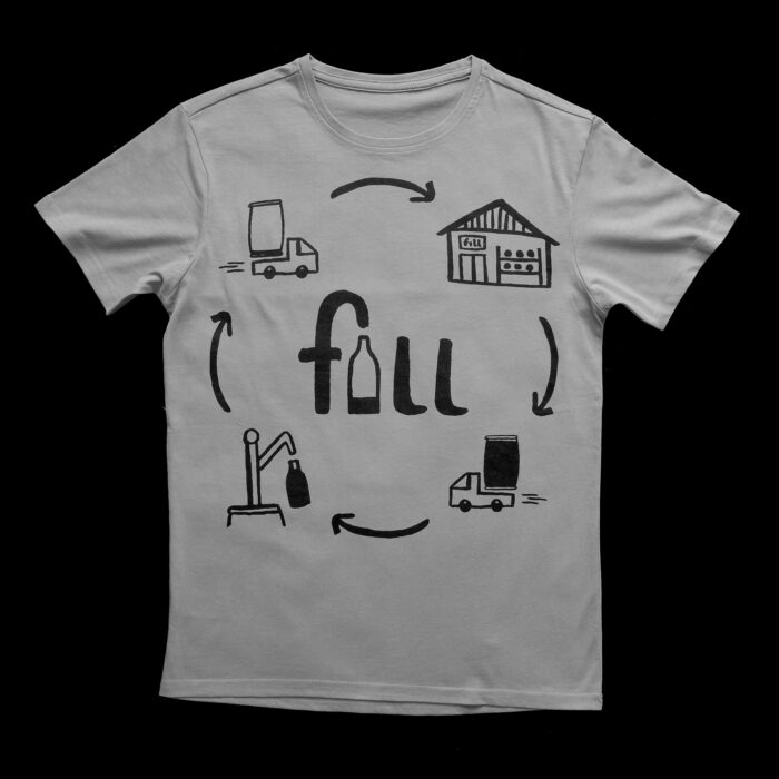 Fill Refill Closed loop grey t-shirt