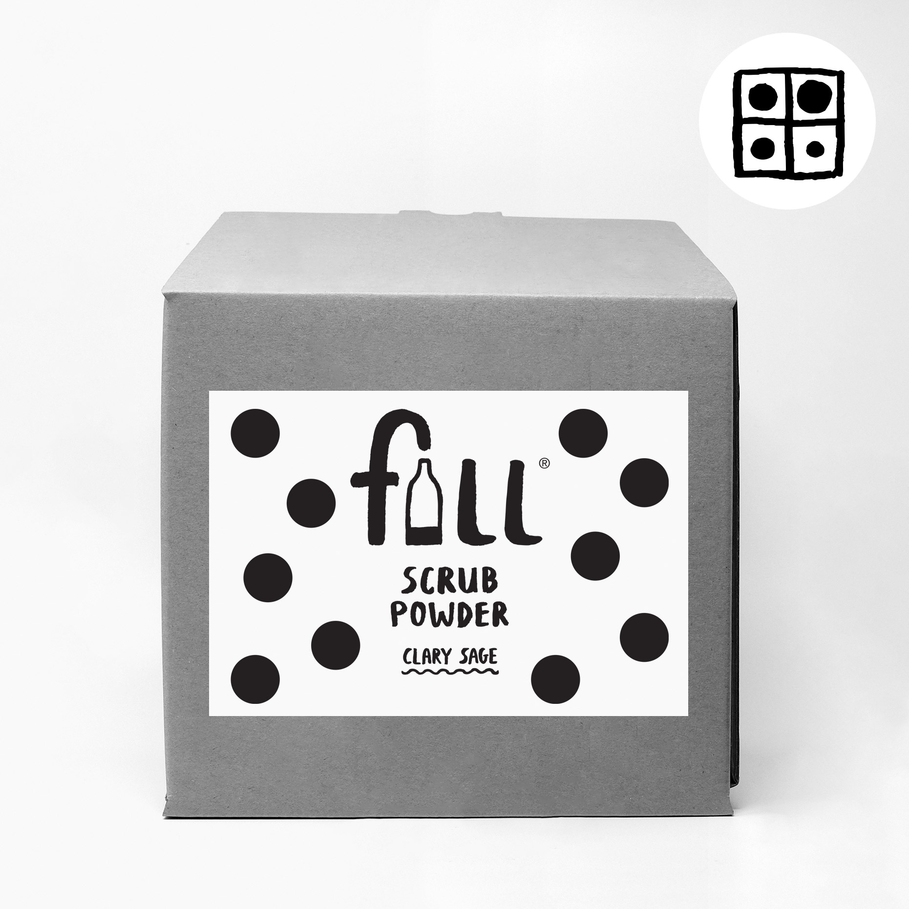 Fill refill scrub powder bag in box