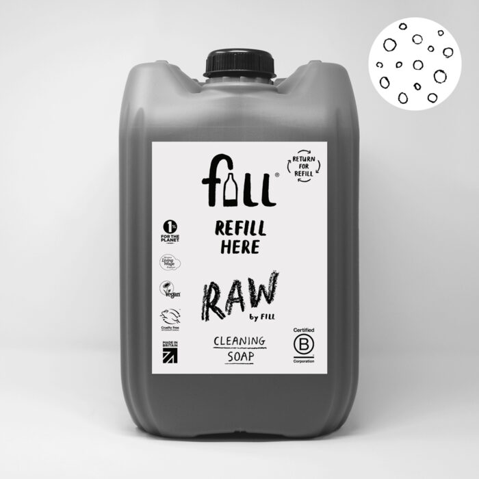 Fill Refill 20L PCR returnable drum cleaning soap