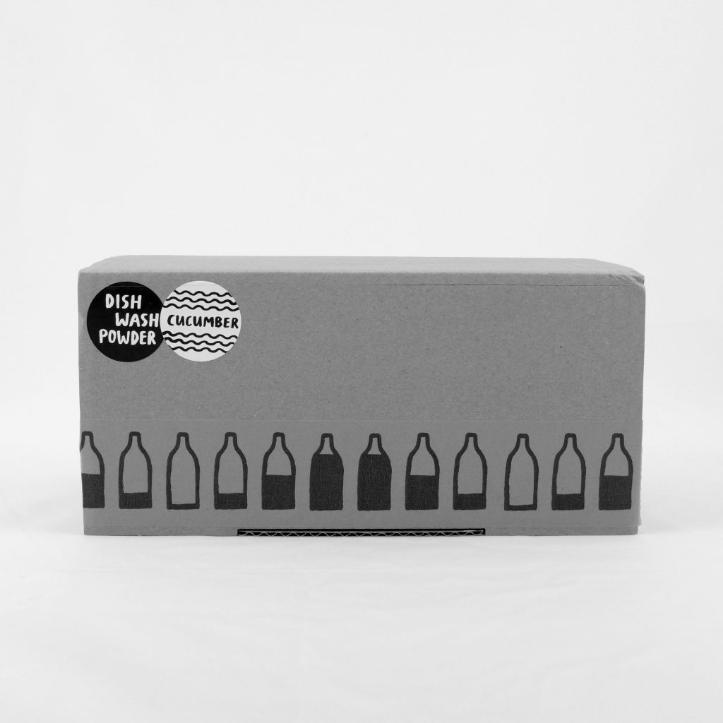 Dishwash Powder 500g Glass Jar New Formula Fill Refill Co
