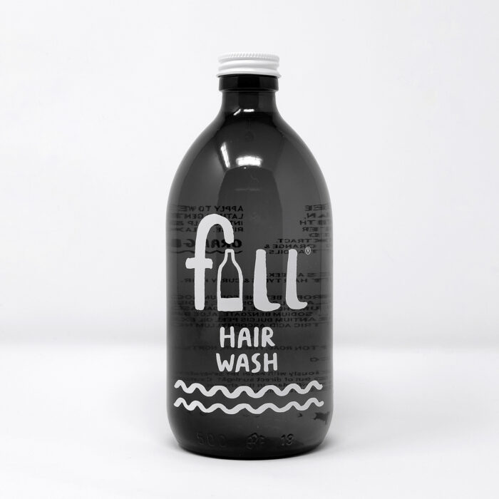 Fill Refill Hair Wash glass bottle