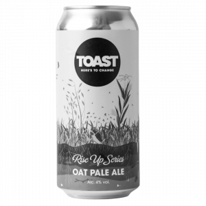 sustainable beer toast ale can