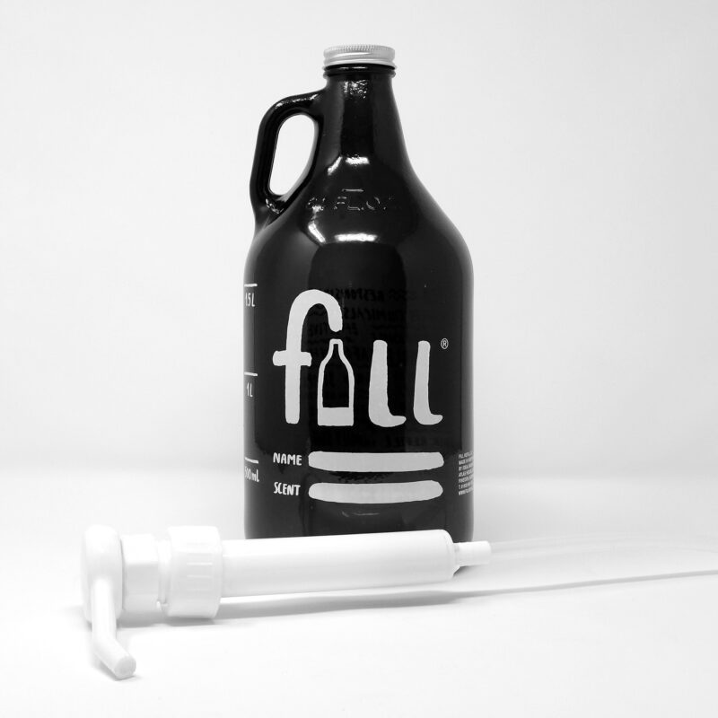 Fill Refill Amber Glass growler