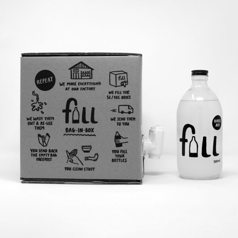 Fill home refill bag-in-box Rinse Aid