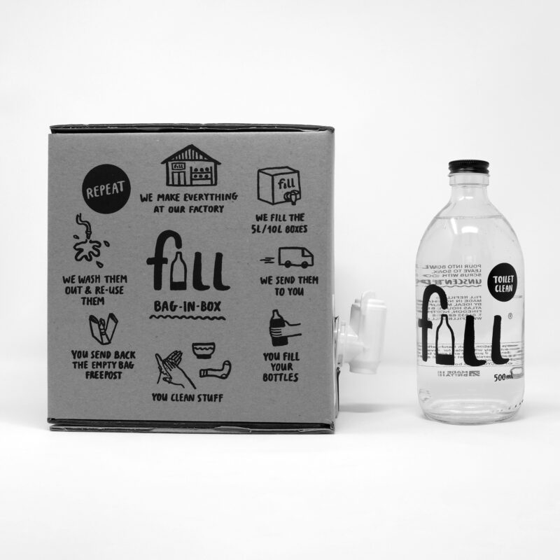 Fill home refill bag-in-box Toilet Clean