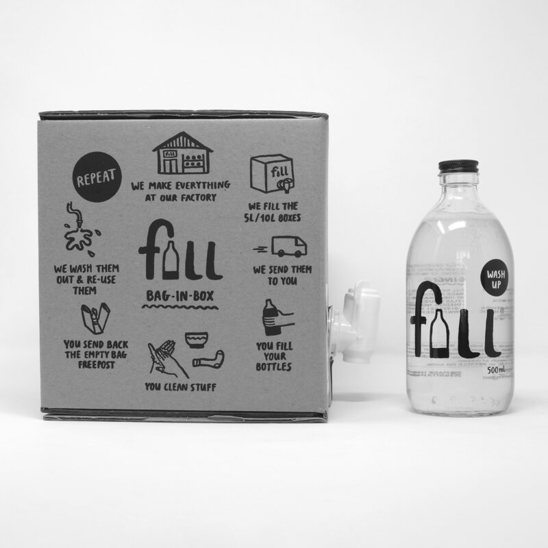 Fill home refill bag-in-box Wash Up