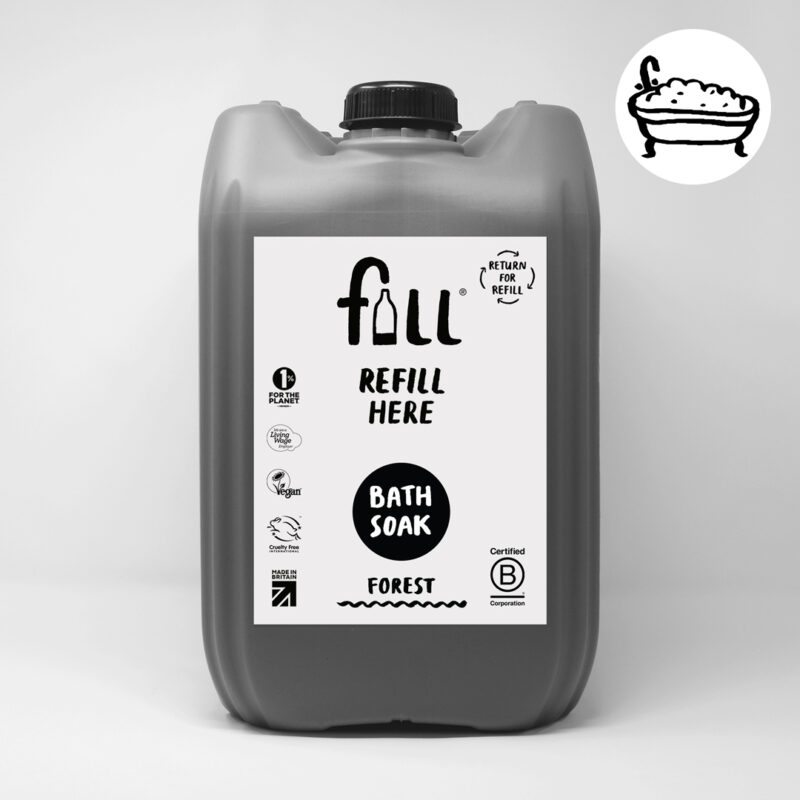 Fill Refill 20L PCR returnable drum bath soak