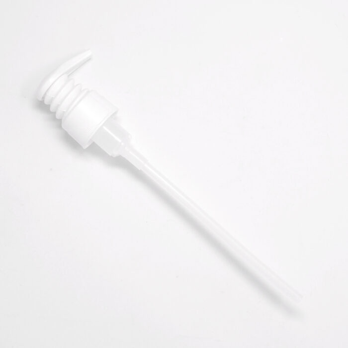 white lotion pump for Fill Body and Hair glass bottles