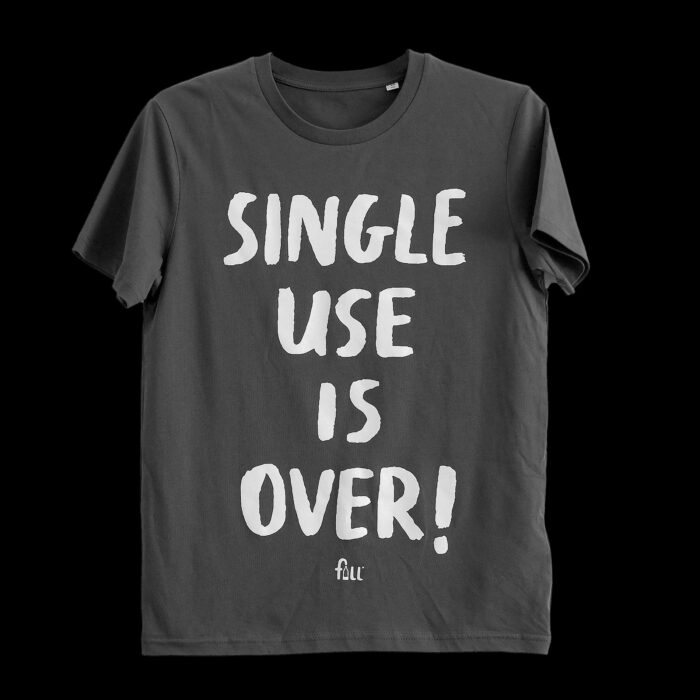 Single use is over! Green t-shirt