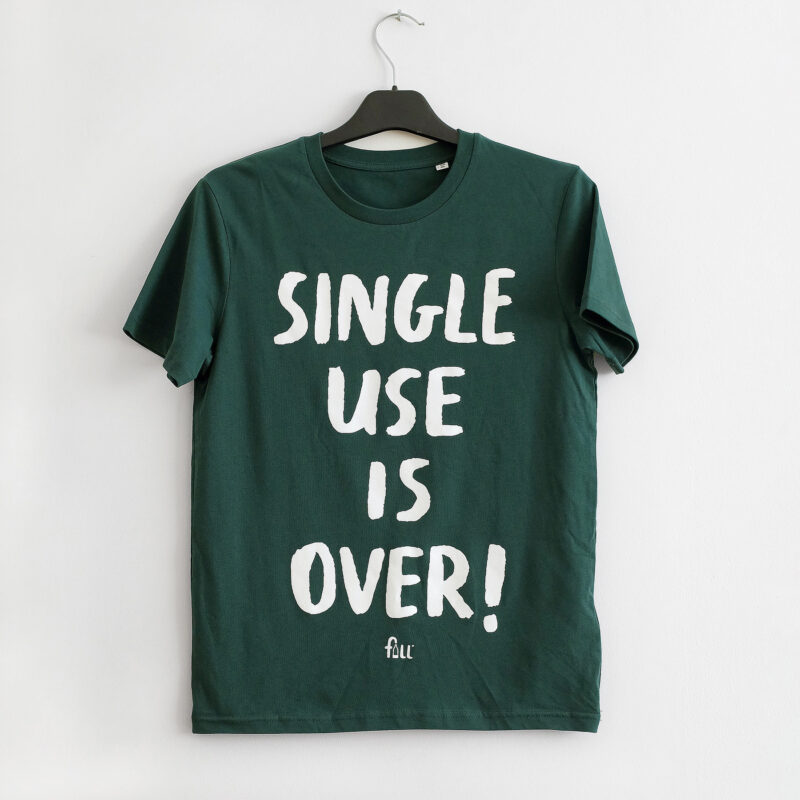 Single use is over! Green t-shirt