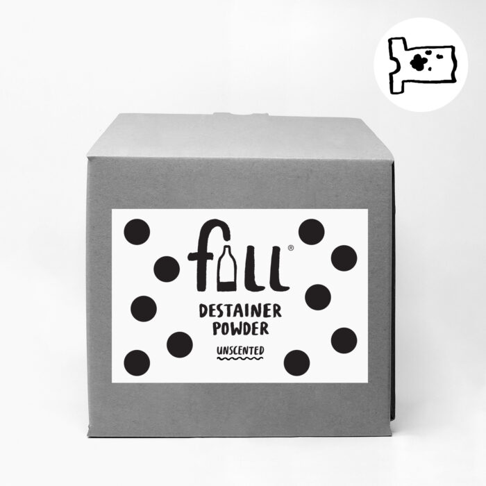 Destainer powder box refill